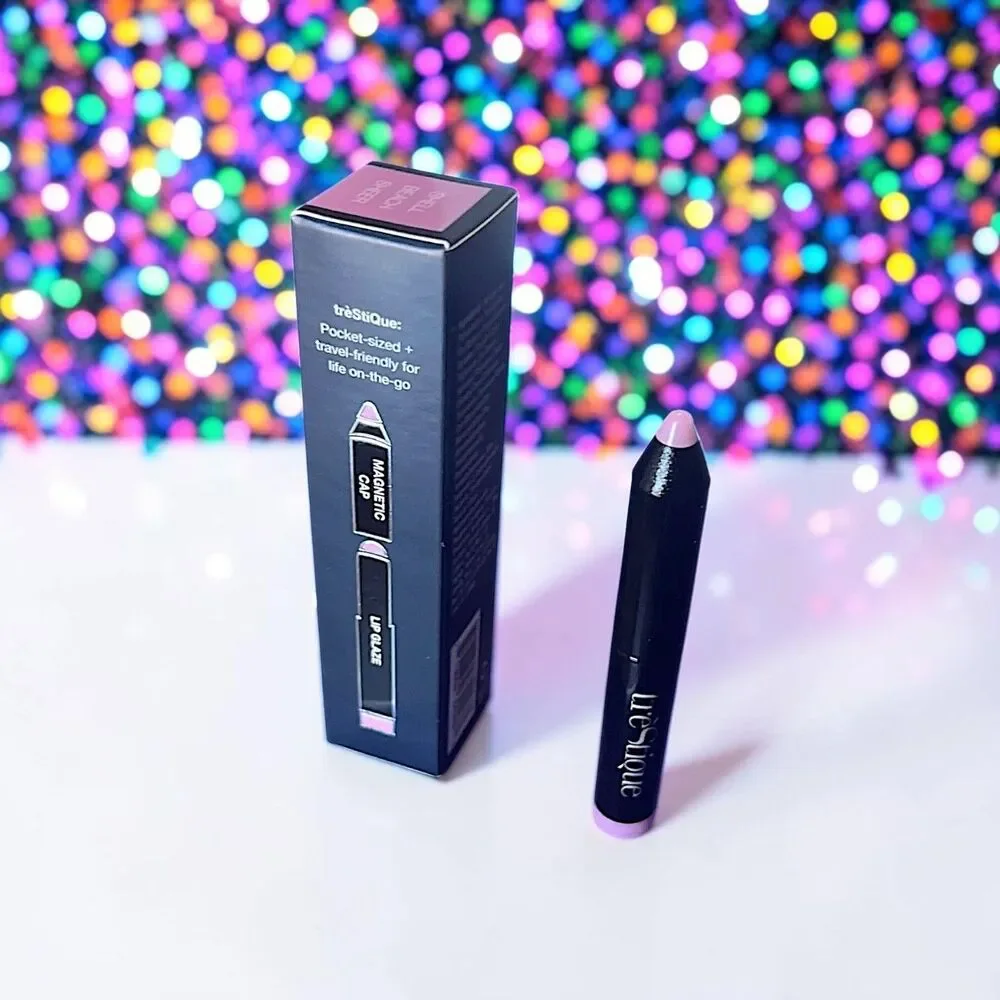 TreStique Mini Lip Glaze Crayon Shell Beach Sheer Brand New In Box .025oz